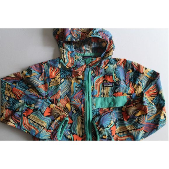 Patagonia Baggies Jacket Youth Pitch Blue Size Medium - Picture 4 of 5